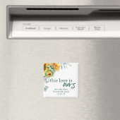 Hochzeit Speichern Sie das Datum Sonnenblumen und  Magnet (In Situ (Geschirrspüler))