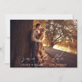 Hochzeit Speichern Sie das Foto für das handgeschr Einladung (Vorderseite)