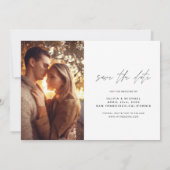 Hochzeit Speichern Sie das Foto für das handgeschr Einladung (Rückseite)