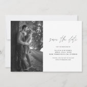 Hochzeit Speichern Sie das Foto für das handgeschr Einladung (Rückseite)