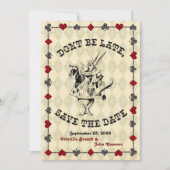 Hochzeit speichern Sie Datum, Alice im Wunderland Save The Date (Vorderseite)