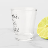 Hochzeit Speichern Sie Datum, Kuchen und Cocktails Schnapsglas (Rechts)