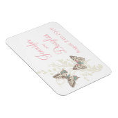 Hochzeit speichern Sie den Datums-Schmetterlingsma Magnet (Rechte Seite)