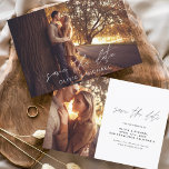 Hochzeit Speichern Sie den Fall des handgeschriebe Save The Date<br><div class="desc">Handgeschriebenes Budget Hochzeit Speichern Sie die Datumskarten,  die auf der Vorder- und Rückseite ein Foto haben. Die Save the Date Herbst-,  Herbst-,  Winter-,  Frühlings- oder Sommerkarten enthalten eine moderne,  handgeschriebene Schrift-Typografie,  die elegant,  einfach und modern ist,  um nach einem einfachen Hochzeitsfeiertag minimalistisch zu wirken.</div>