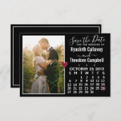 Hochzeit Speichern Sie den Termin Oktober 2019 Kal Save The Date (Vorne/Hinten)