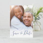 Hochzeit Speichern Sie die Datum Ankündigung benut (Stehend Vorderseite)