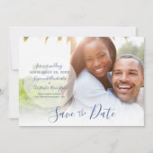 Hochzeit Speichern Sie die Datum Ankündigung benut (Vorderseite)