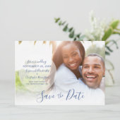 Hochzeit Speichern Sie die Datum Ankündigung benut (Stehend Vorderseite)