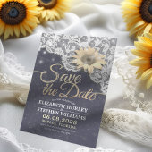 Hochzeit speichern Sie die Datumsgrenze Sonnenblum Save The Date