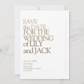 Hochzeit Speichern Sie die Datumskarte mit Foto-Ei Einladung (Rückseite)