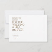 Hochzeit Speichern Sie die Datumskarte mit Foto-UA RSVP Karte (Rückseite)