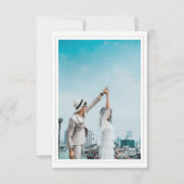 Hochzeit Speichern Sie die Datumskarte mit Foto-UA RSVP Karte (Vorderseite)