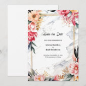 Hochzeit Speichern Sie die Datumskarte Save The Date (Vorne/Hinten)