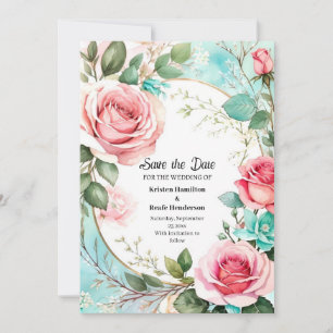 Hochzeit Speichern Sie die Datumskarte Save The Date