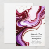 Hochzeit Speichern Sie die Datumskarte Save The Date (Vorne/Hinten)