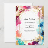 Hochzeit Speichern Sie die Datumskarte Save The Date (Vorne/Hinten)