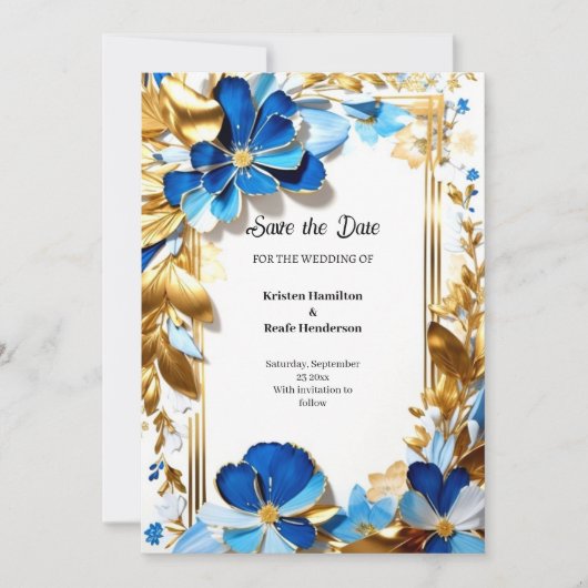 Hochzeit Speichern Sie die Datumskarte Save The Date (Vorderseite)