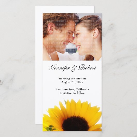 Hochzeit Speichern Sie die Datumskarte Save The Date (Vorne/Hinten)