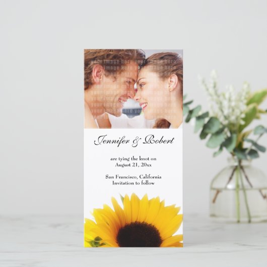 Hochzeit Speichern Sie die Datumskarte Save The Date (Stehend Vorderseite)