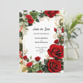 Hochzeit Speichern Sie die Datumskarte Save The Date (Stehend Vorderseite)