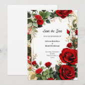 Hochzeit Speichern Sie die Datumskarte Save The Date (Vorne/Hinten)
