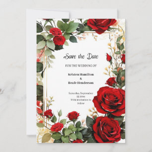 Hochzeit Speichern Sie die Datumskarte Save The Date