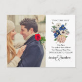 Hochzeit speichern Sie die Datumskarten Ankündigungspostkarte (Vorderseite)