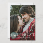 Hochzeit speichern Sie die Datumsmagnete - Daten s Magneteinladung (Vorderseite)