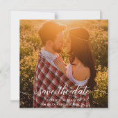 Hochzeit speichern Sie die Datumsmagnete - Daten s Magneteinladung (Vorderseite)