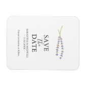 Hochzeit speichern Sie die Datumsmagnete Lavender Magnet (Horizontal)
