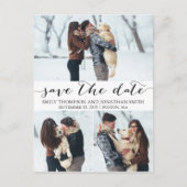 Hochzeit Speichern Sie die Datumspostkarte mit dre Postkarte (Vorderseite)