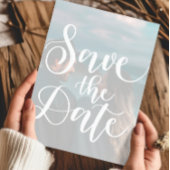 Hochzeit Speichern Sie die Datumsvorlage mit Foto Einladung