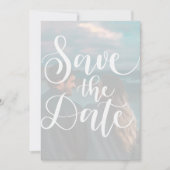 Hochzeit Speichern Sie die Datumsvorlage mit Foto Einladung (Vorderseite)