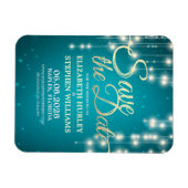 Hochzeit speichern Sie die Datumszeichenfolgen leu Magnet (Horizontal)