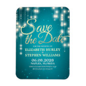 Hochzeit speichern Sie die Datumszeichenfolgen leu Magnet (Vertikal)