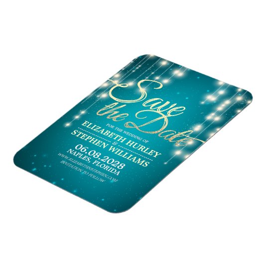 Hochzeit speichern Sie die Datumszeichenfolgen leu Magnet (Linke Seite)