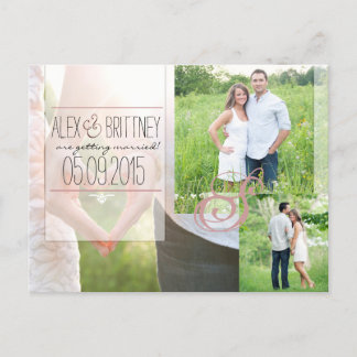 Hochzeit Speichern Sie die Postkarte des Datums