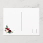 Hochzeit Speichern Sie die Postkarte des Datums (Rückseite)