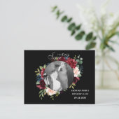 Hochzeit Speichern Sie die Postkarte des Datums (Stehend Vorderseite)