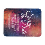Hochzeit speichert das Datum Galaxie-Nebula-Sternb Magnet (Horizontal)