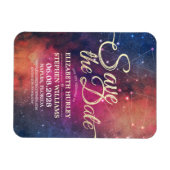 Hochzeit speichert das Datum Galaxie-Nebula-Sternb Magnet (Horizontal)