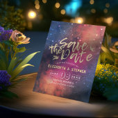 Hochzeit speichert das Datum Galaxie-Nebula-Sternb Save The Date