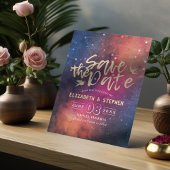 Hochzeit speichert das Datum Galaxie-Nebula-Sternb Save The Date