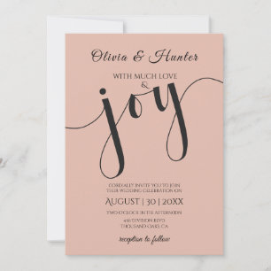 Hochzeit, Staubiges Rosa, Typografie, Schrift, Einladung