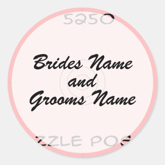 Hochzeit - Sticker - Herz (Vorderseite)