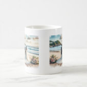 Hochzeit Strand Paare Kaffeetasse (Mittel)