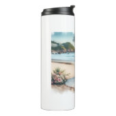Hochzeit Strand Paare Thermosbecher (Nach links gedreht)