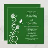 Hochzeit Succulents Probe Abendessen Einladung (Vorne/Hinten)