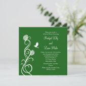 Hochzeit Succulents Probe Abendessen Einladung (Stehend Vorderseite)