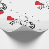 Hochzeit , Tag Valencia , Liebe Geschenkpapier (Ecke)